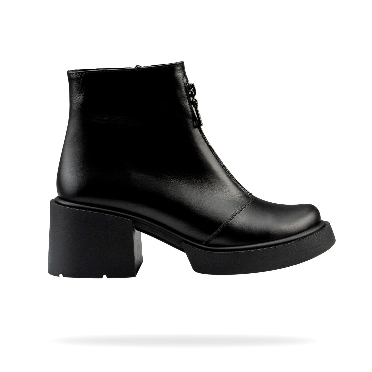 Жіночі ботильйони Shtayer Моллі чорна шкіра – вигляд справа Жіночі ботильйони Моллі — бічний ракурс, чорна шкіра