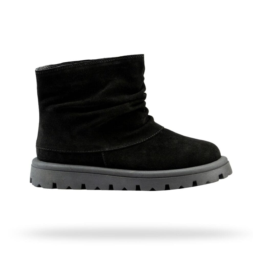 Купити чорні чоботи Shtayer Мопс з натуральної замші – правий ракурс