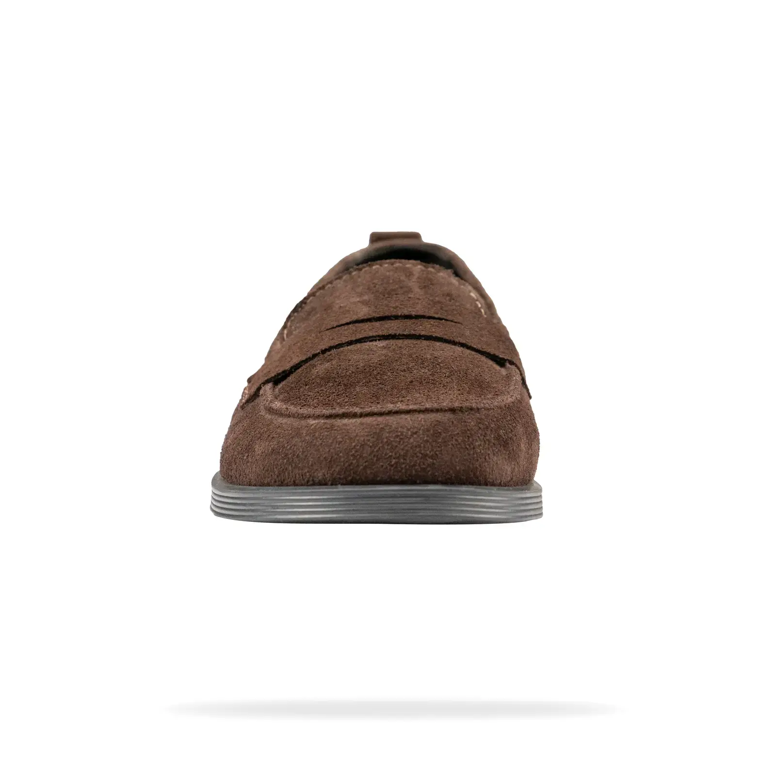 Класичні лофери Shtayer Мілена на низькому ходу (колір шоколаду), вид спереду