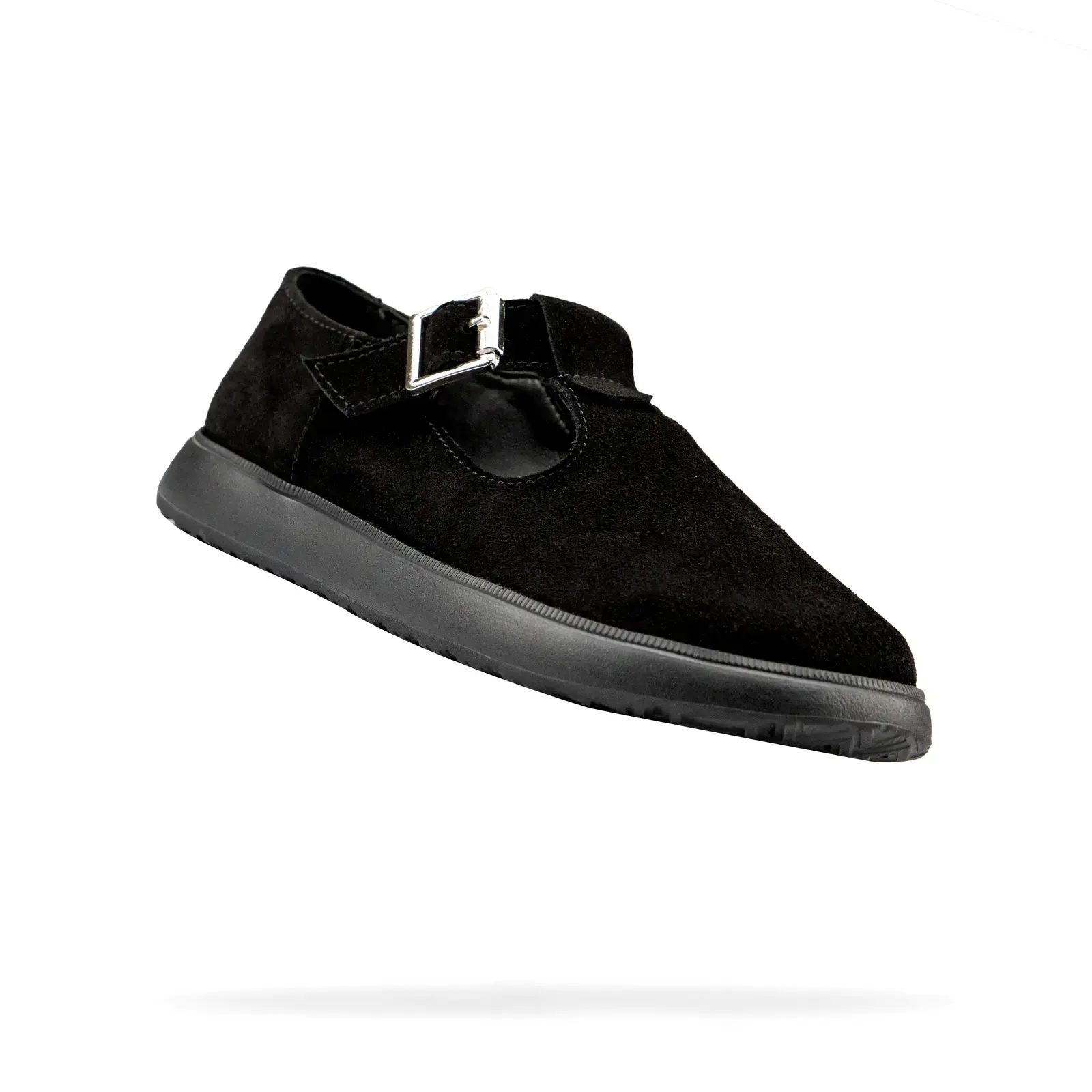 Чорні туфлі Мері Джейн Shtayer Теса з боковим вирізом, вид під кутом